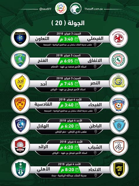 مباريات اليوم بالدوري السعودي